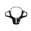 Rear view of the OEM BMW F90 M5 CS gloss black steering wheel trim 32309503440