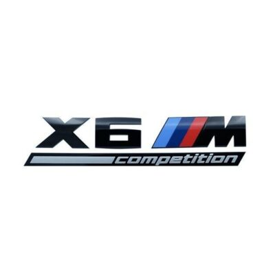 PaddleShifterz OEM BMW X6 F96M Competition gloss black badge 51 14 8 096 413