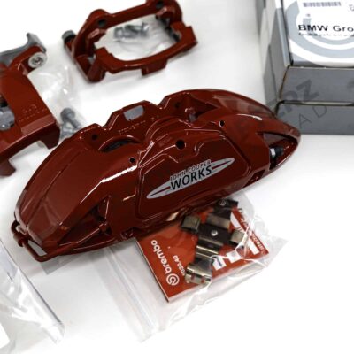 Caliper view of OEM MINI JCW Big Brake Retrofit Kit JCW F5X – 34112352872