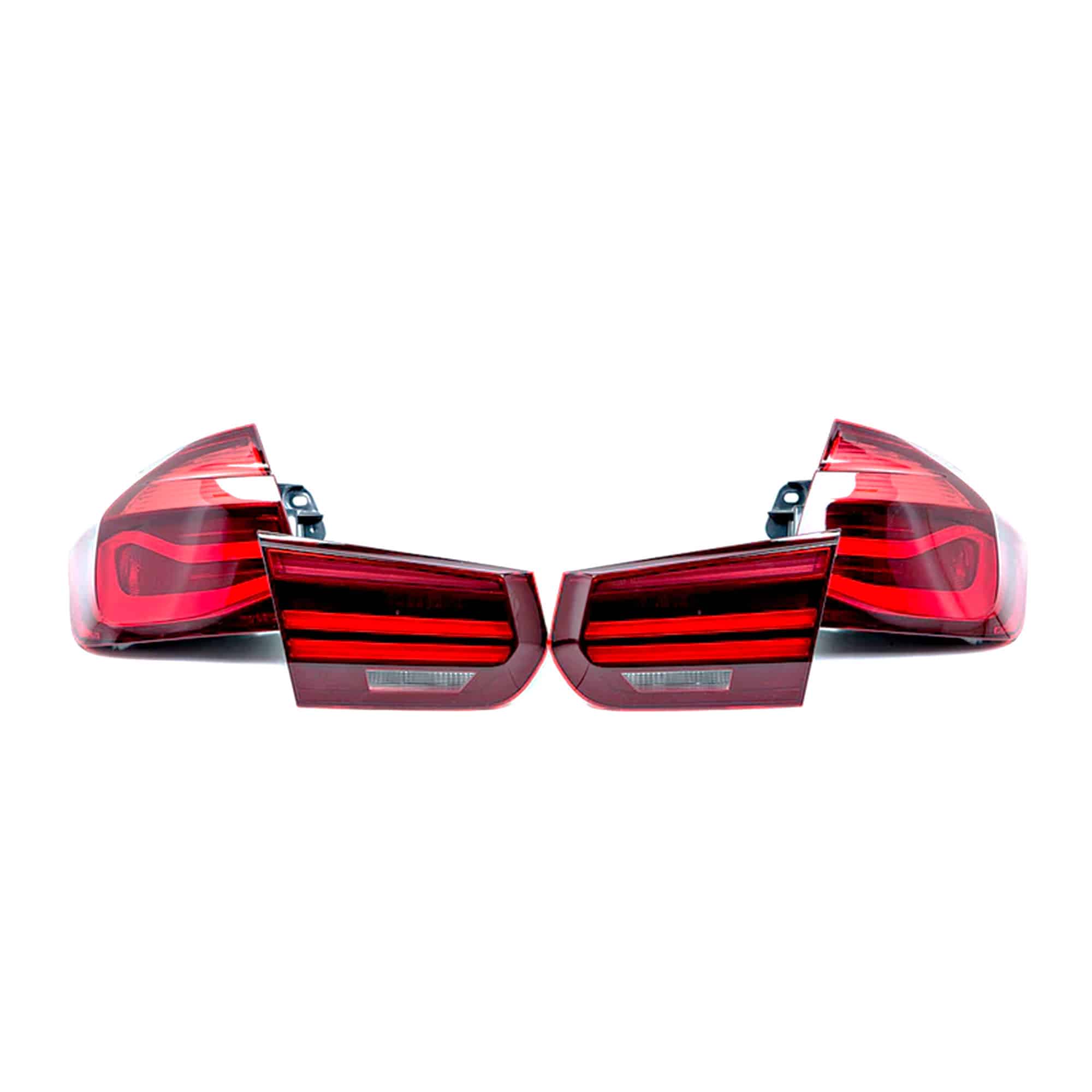 VLAND LED Tail Light Assembly For BMW F30 F80 M3 3 Series 2012-2018 – Black Housing, Red Lens, Animation