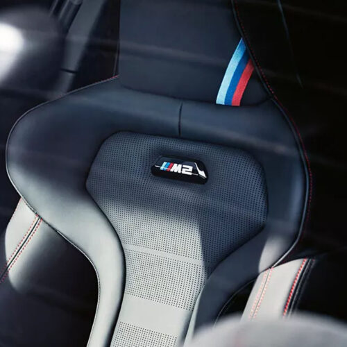PaddleShifterz OEM BMW F87 M2 Black Illuminated Seat badge - 52 10 9 503 037