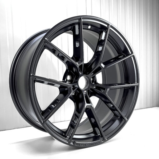 PaddleShifterz OEM BMW Forged 963M in Frozen Gunmetal wheel - 36108746990 photographed from the front