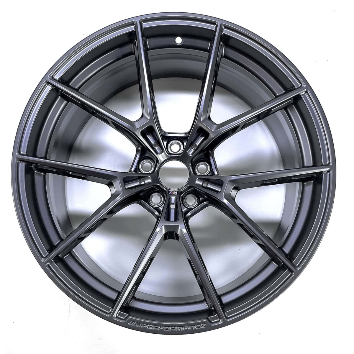 OEM BMW Forged 963M Frozen Gunmetal front - 36108746989 top view shot