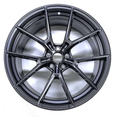 OEM BMW Forged 963M Frozen Gunmetal front - 36108746989 top view shot