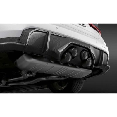 PaddleShifterz OEM BMW M Performance Carbon fiber rear diffuser for M Performance exhaust - 51195A198B5