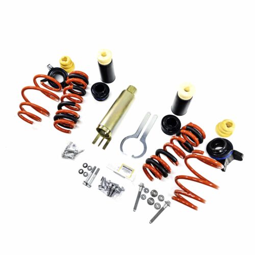 birds eye view of the OEM BMW M Performance suspension lowering Kit - 31305A2D979 on a white background