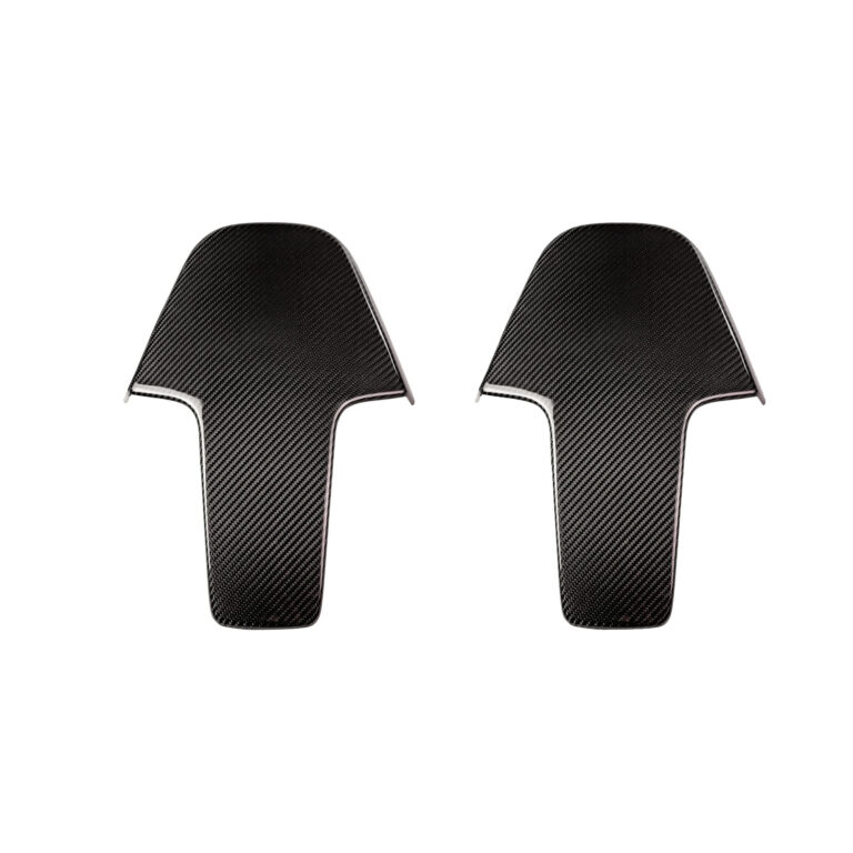 Carbon fiber seat back headrest covers - 2 pieces