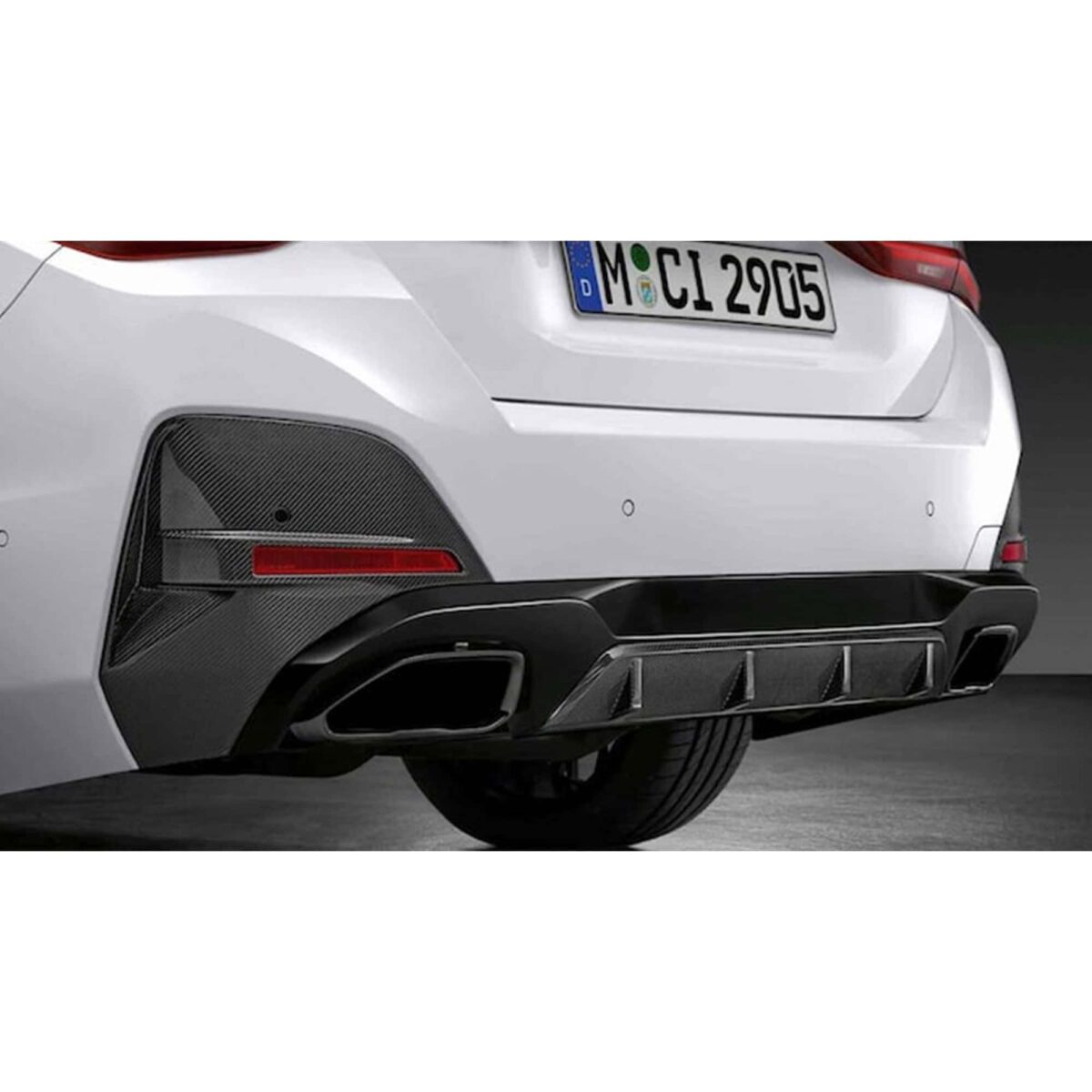 PaddleShifterz OEM BMW M Performance gloss black rear bumper cover - 51 19 5 A36 853