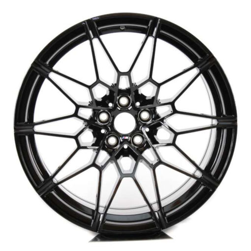 PaddleShifterz OEM BMW Aluminum rim M double spoke 826 jet black uni 9.5J x 19 ET 20 front axle M3 G80 M4 G82 - 36108093838