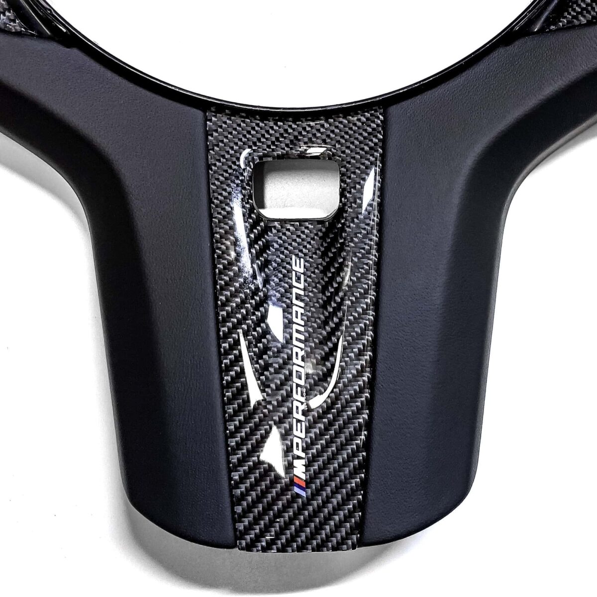 OEM BMW M Performance carbon steering wheel trim 32302459671 - Image 2