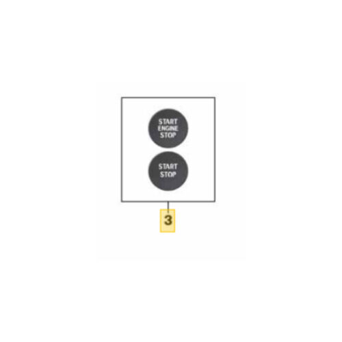 OEM BMW Start stop button repair kit trim - 61319475062