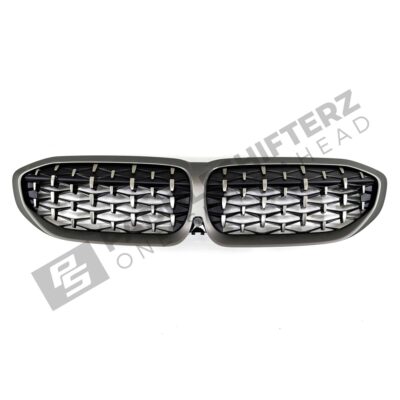 OEM BMW Cerium Grey M340i front grille - 51135A07604 top view
