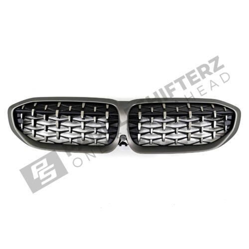 OEM BMW Cerium Grey M340i front grille - 51135A07604 top view