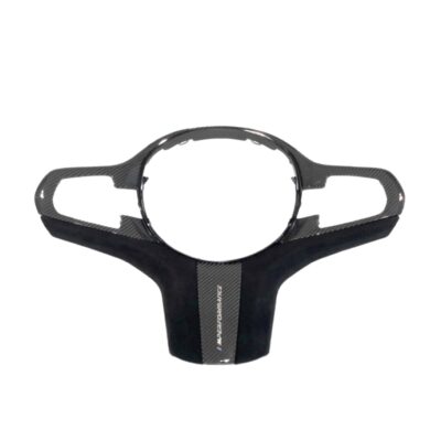 Original BMW M Performance Lenkradverkleidung, erhältlich für Ihr Fahrzeug in Carbonfaser + Alcantara. Teilenummer: 32302459669