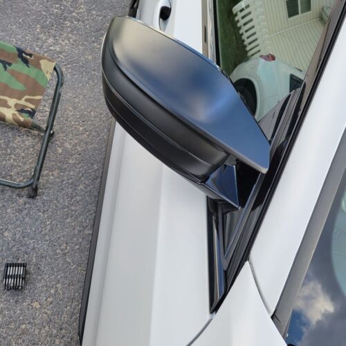 OEM BMW G8X Plastic, primed mirror caps - retrofit kit
