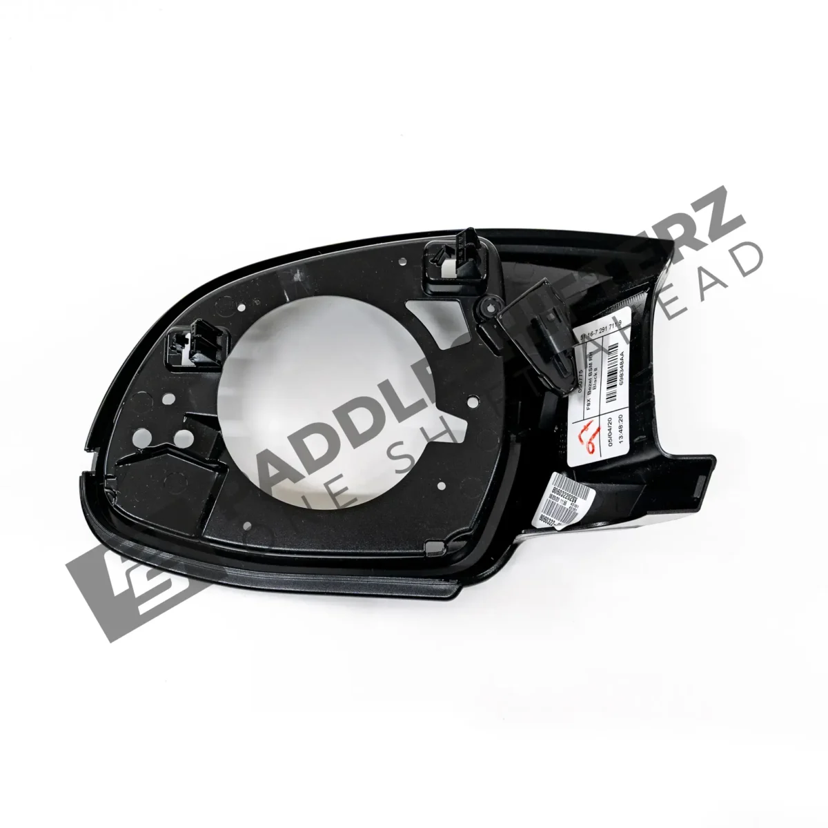 OEM BMW Black mirror supporting ring, right - 51168060322 bottom view