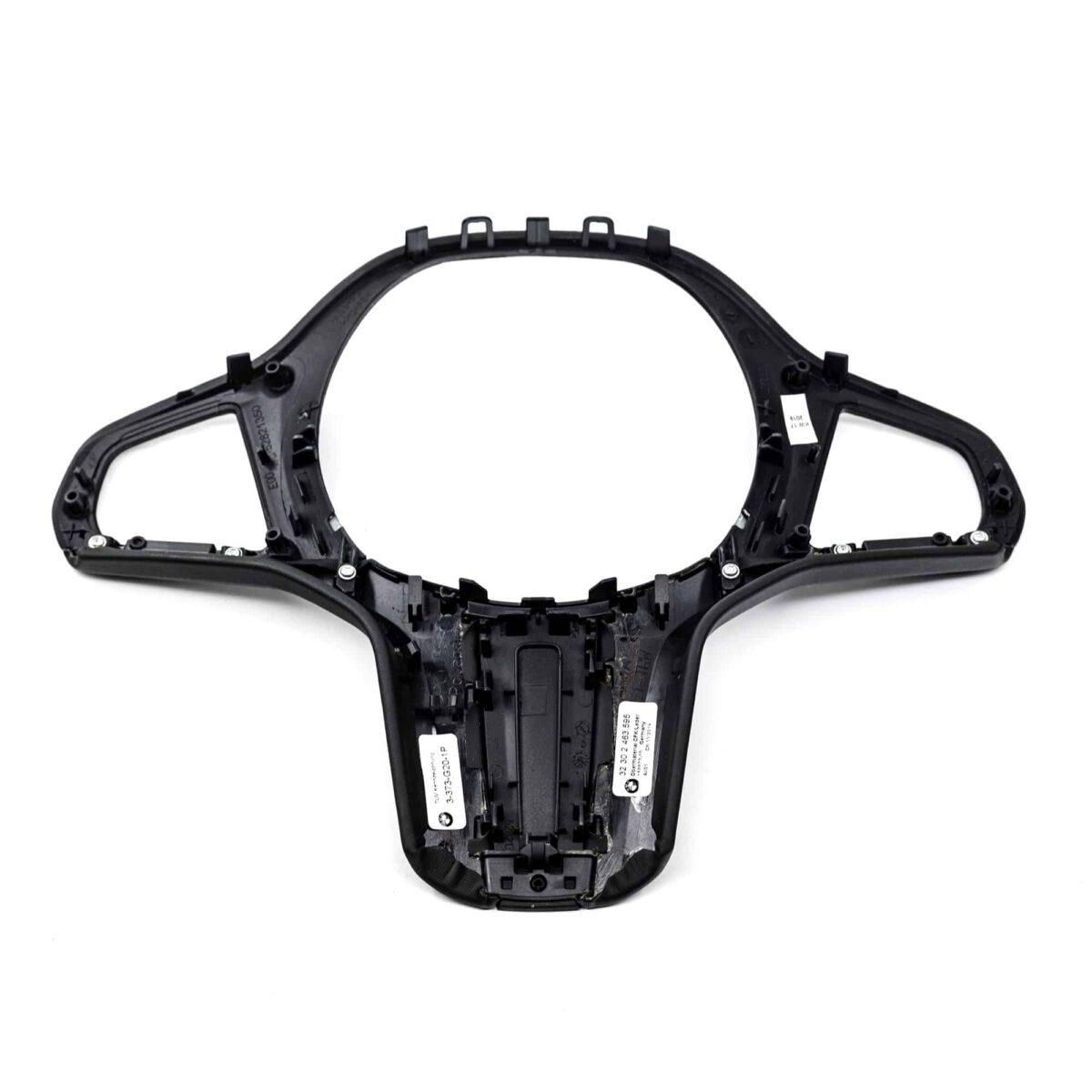 OEM BMW Carbon fiber, leather steering wheel trim 32302463595