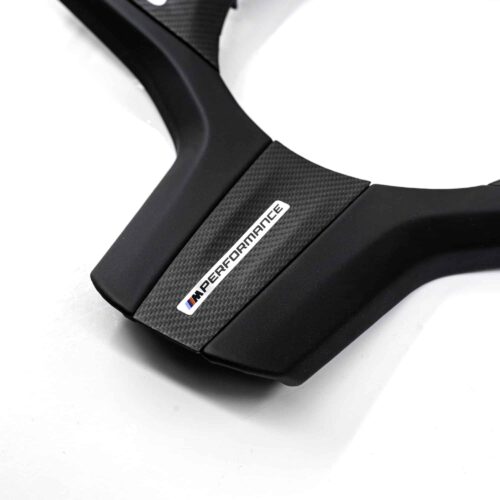 OEM BMW M Performance carbon fiber steering wheel trim 32302463595