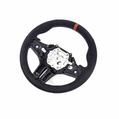 OEM BMW Alcantara steering wheel showing G80 M3 CS, G82 M4 CSL from top 32307874035