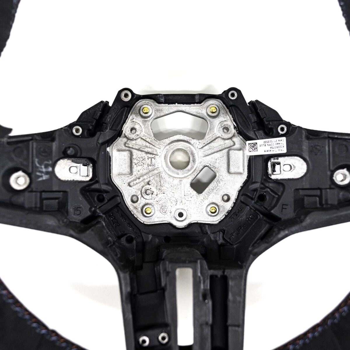 OEM BMW Alcantara steering wheel showing close up show 32307874035