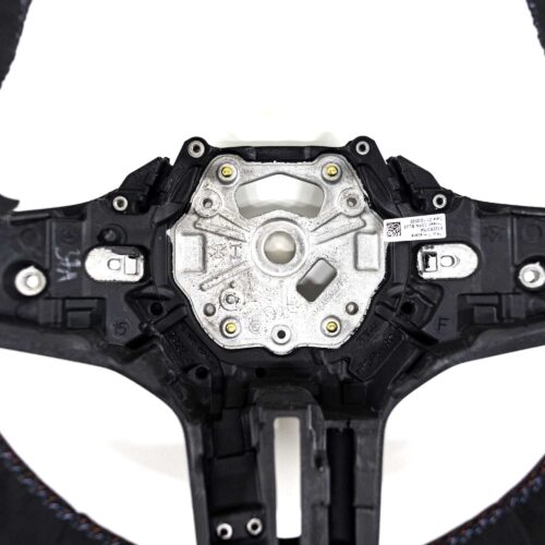 OEM BMW Alcantara steering wheel showing close up show 32307874035