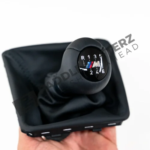 OEM BMW G8X leather manual shift knob - 25118097174