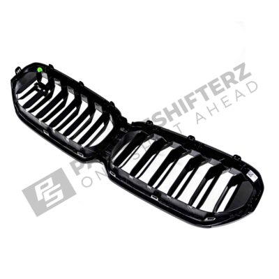 OEM BMW F90 M5 Competition gloss black Grille - 51138082107 side back shot