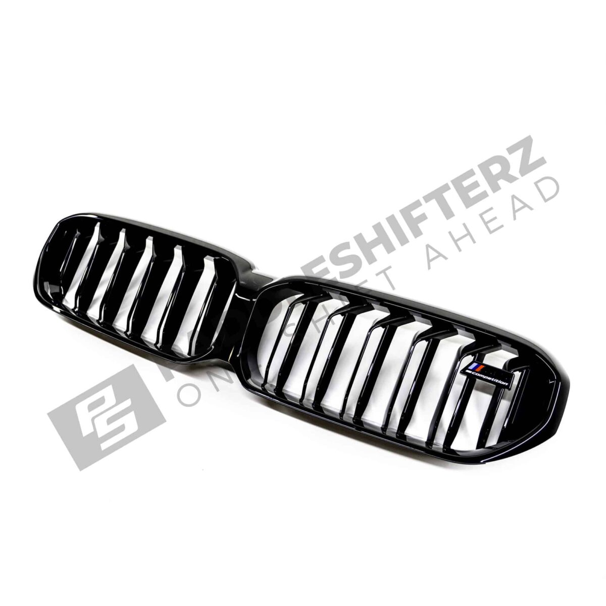 OEM BMW F90 M5 Competition gloss black Grille - 51138082107 side shot