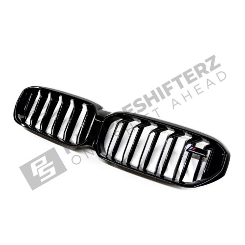 OEM BMW F90 M5 Competition gloss black Grille - 51138082107 side shot