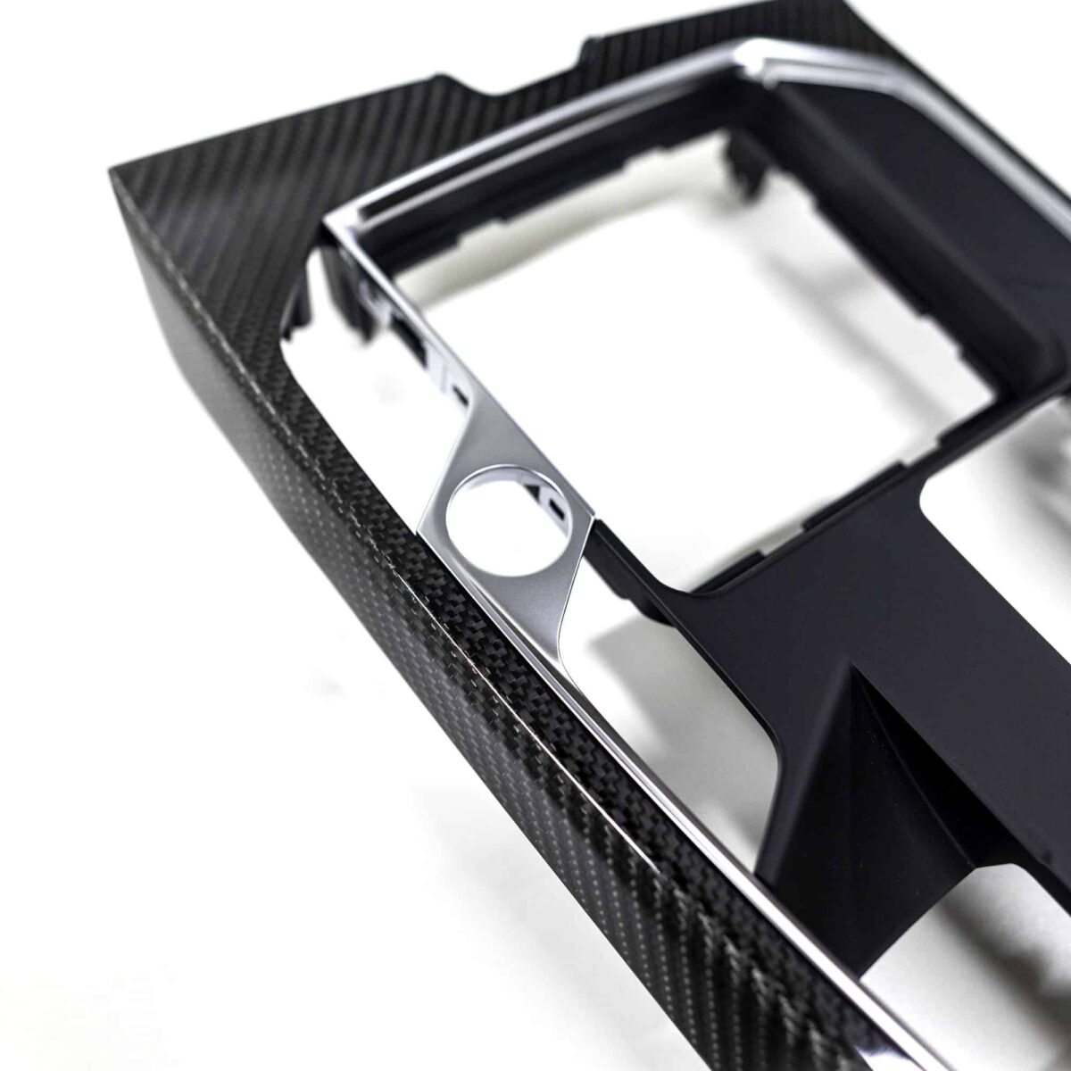 OEM BMW Carbon fiber center console trim, manual - Image 6