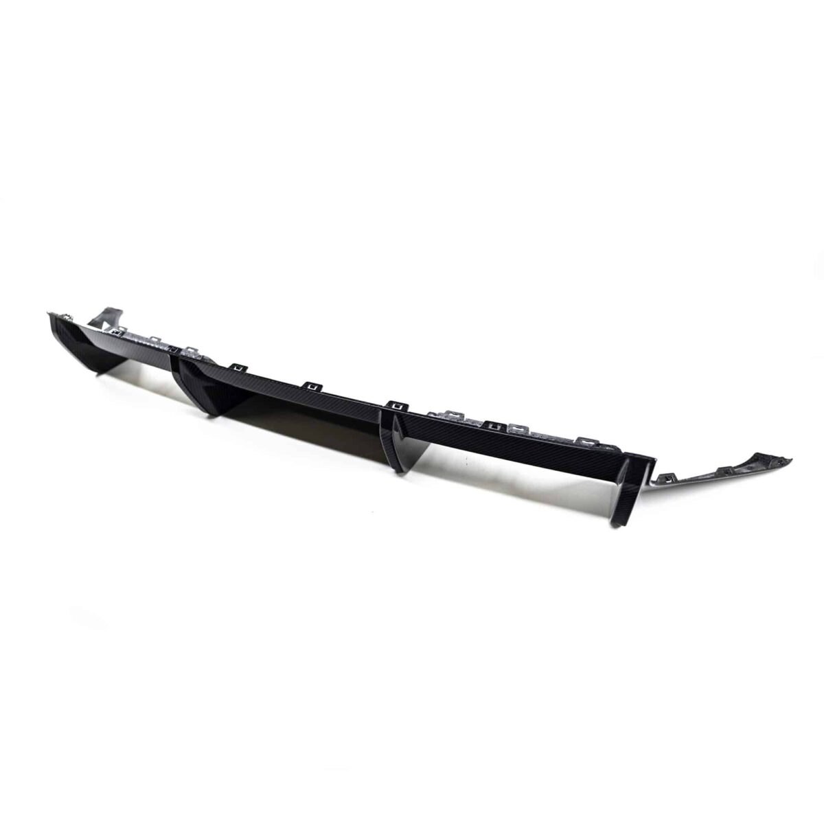 Side view of PaddleShifterz OEM BMW M Performance carbon fiber diffuser for G87 M2 - 51125A46B51