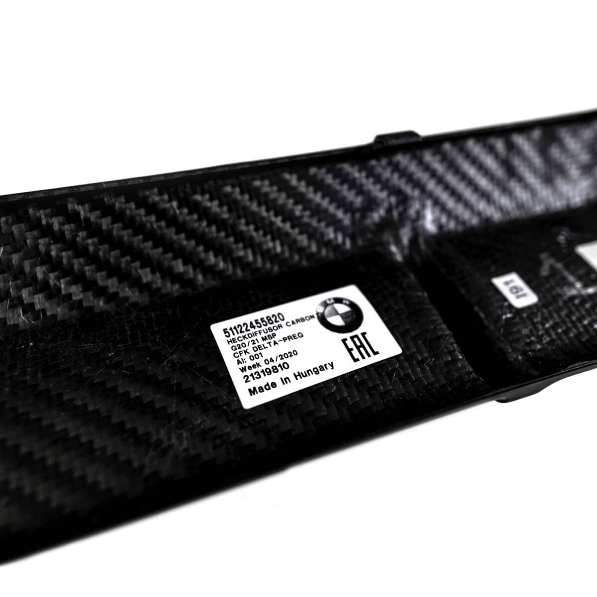OEM BMW M Performance rear diffuser carbon fiber 51192455819 - Image 6