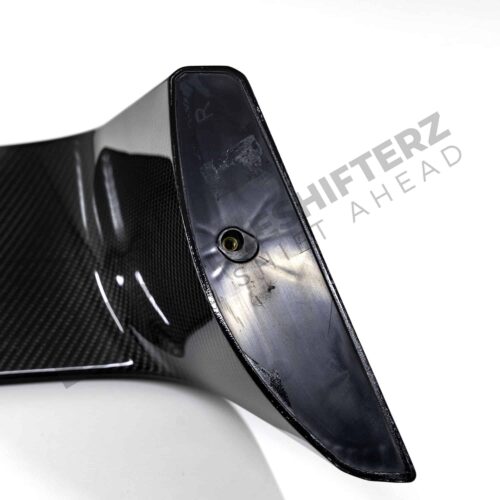 Right arm of OEM BMW M Perf G87 gloss carbon fiber wing – 516625B33F50