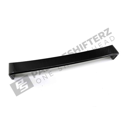 Top side view of OEM BMW M Perf G87 gloss carbon fiber wing – 516625B33F50