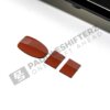 Nahaufnahme der Kleber OEM BMW M Performance G87 M2 schwarz Dachspoiler 51625A63C67