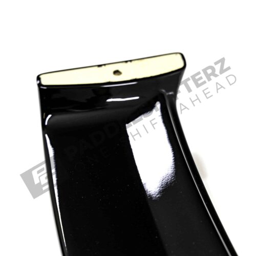 Close up of the bottom of OEM BMW M Performance G87 M2 black roof spoiler 51625A63C67