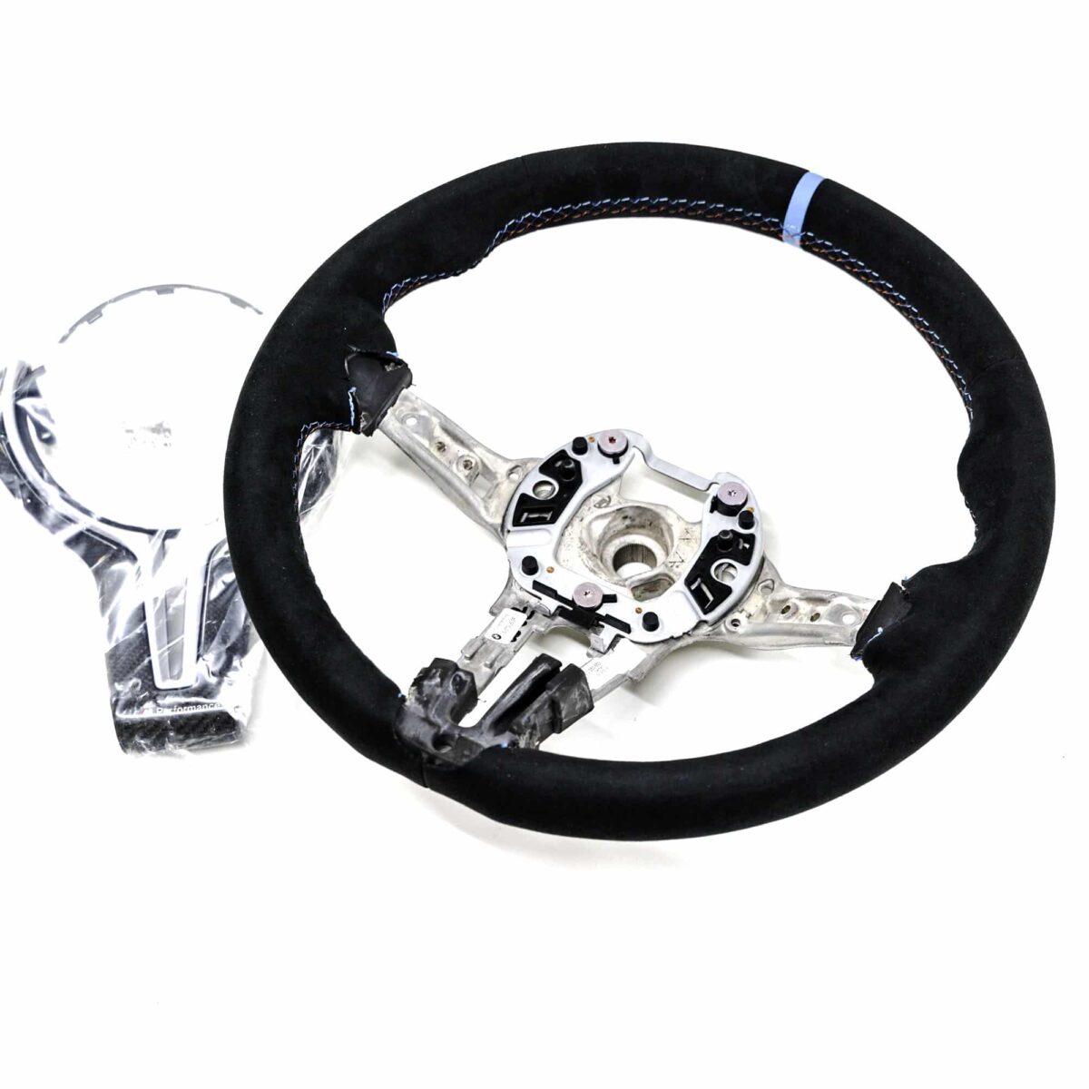 OEM BMW M Performance alcantara steering wheel - 32302253653 - Image 3