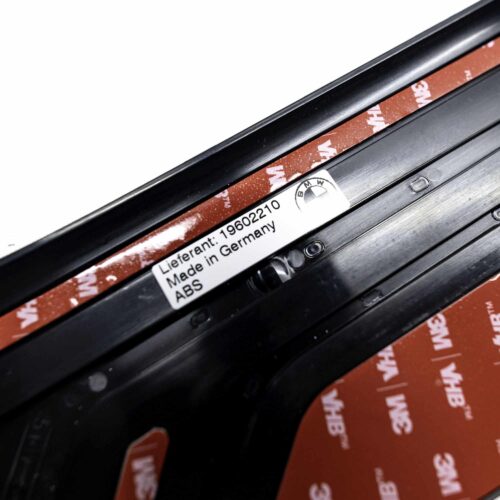 OEM BMW M Performance footrest stainless steel - 51475A7ABE6 close up