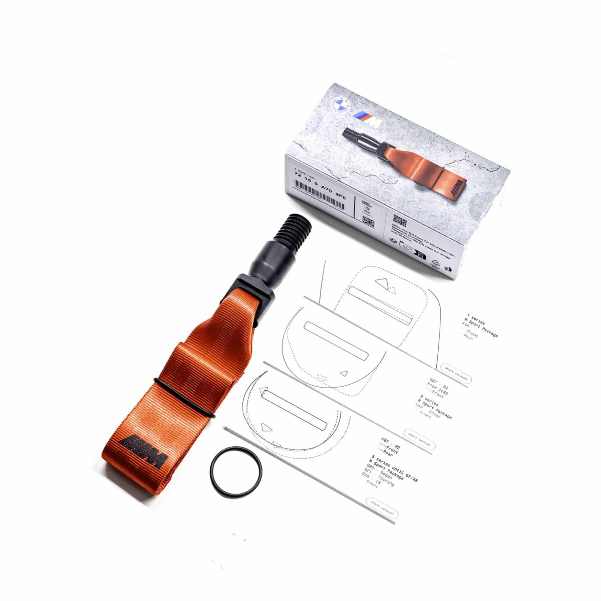 OEM BMW M performance red tow strap - 72155A709F6 – Bild 3