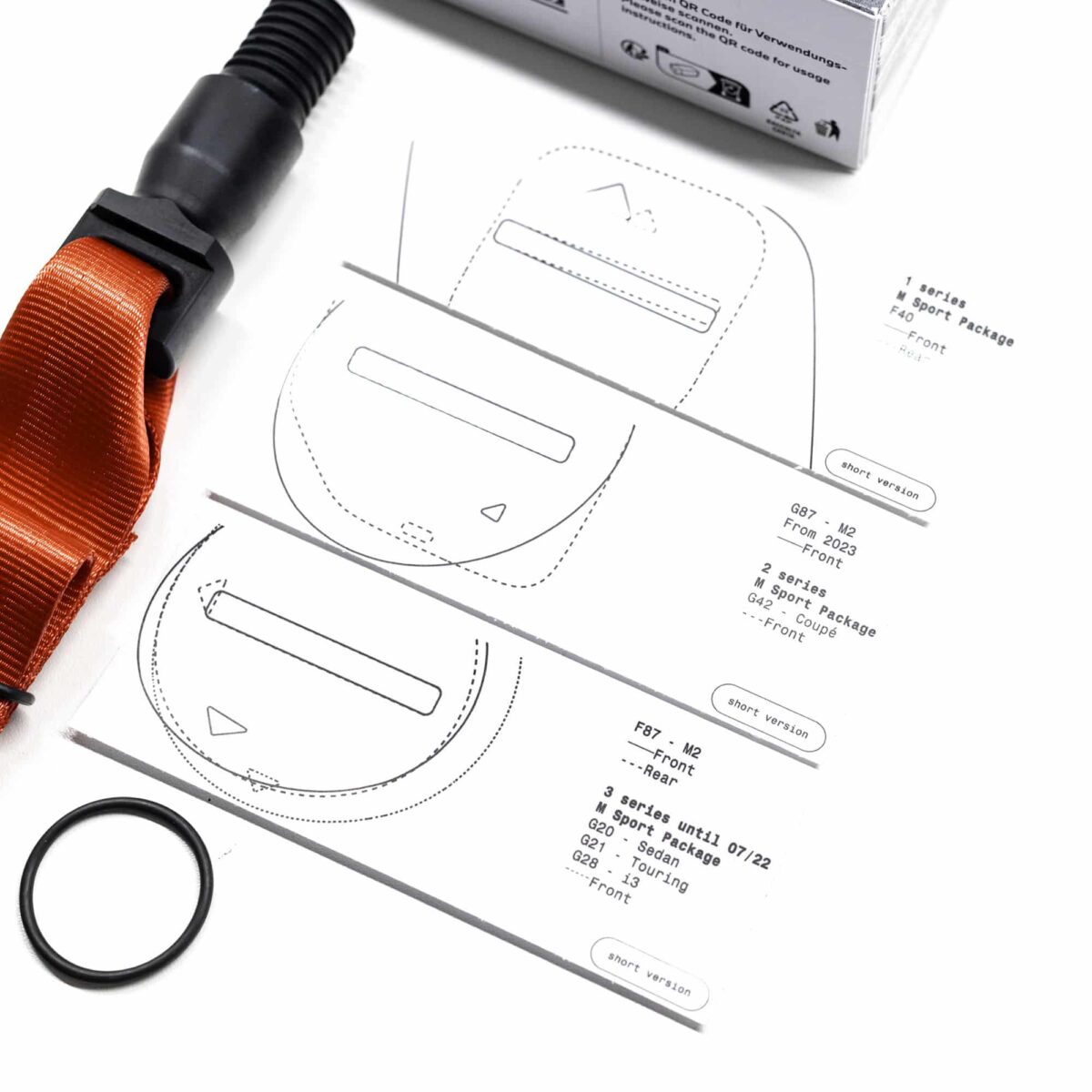 OEM BMW M performance red tow strap - 72155A709F6 – Bild 7