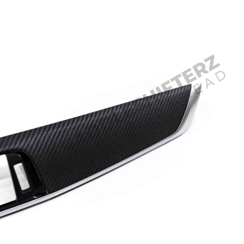 Long edge of PaddleShifterz OEM BMW M2 carbon fiber dashboard trim - 51458073751