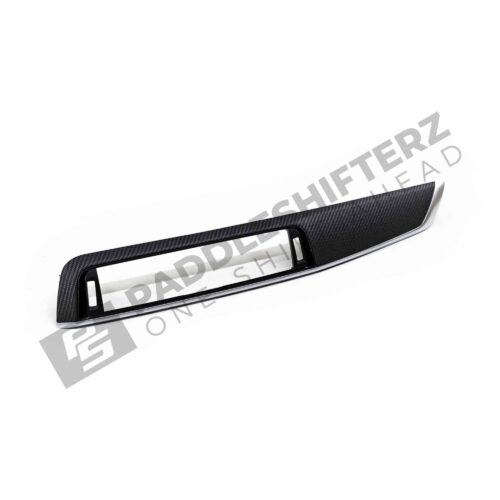 Side view of PaddleShifterz OEM BMW M2 carbon fiber dashboard trim - 51458073751