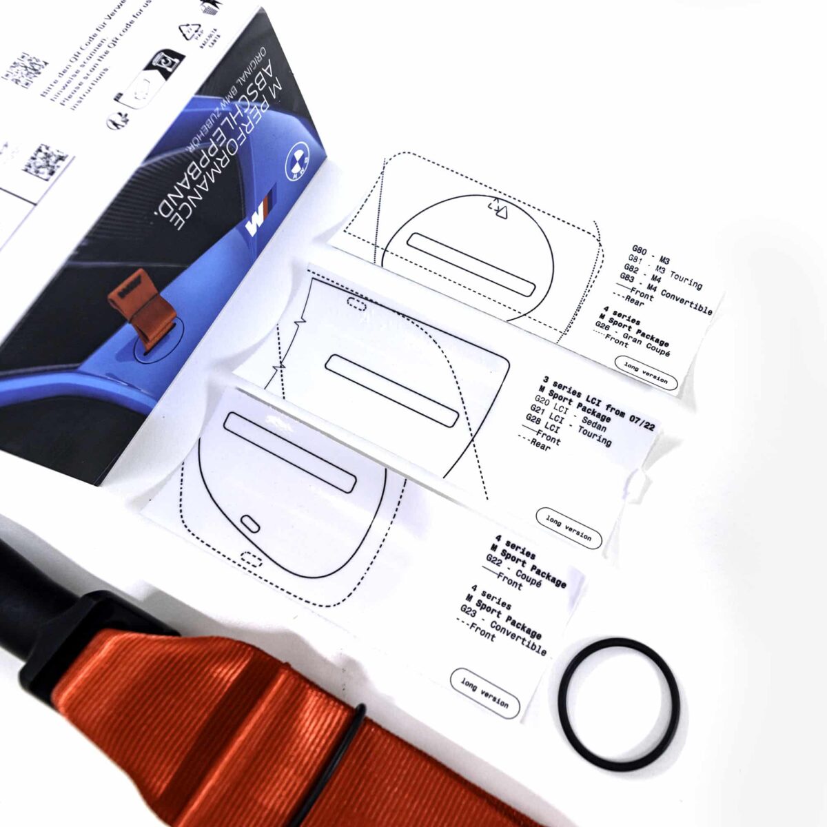 OEM BMW M performance red tow strap - 72155A57B31 - Image 8