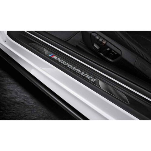 OEM BMW Carbon fiber door sill trim - 51472457839-51472460362
