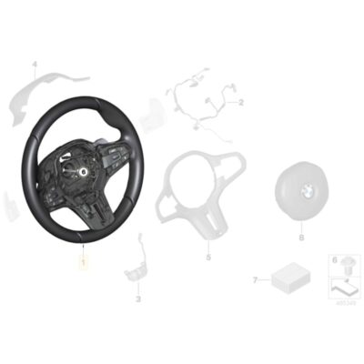 PaddleShifterz OEM BMW :::M Leather Steering wheel, w heating, w-o assist, - 32308094392