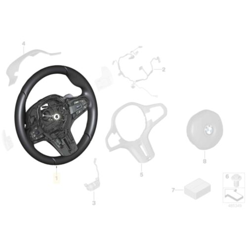 PaddleShifterz OEM BMW :::M Leather Steering wheel, w heating, w-o assist, - 32308094392