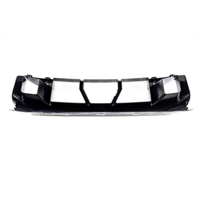 Front view of the Gloss black OEM BMW G87 M2 Bumper center trim, lower part - 51118081270