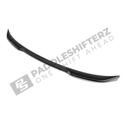 Side view of the OEM BMW M Performance Carbon trunk spoiler - 51195A57B14 for the BMW G20 LCI