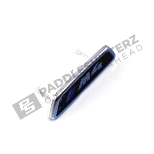 Top view of the OEM BMW G82 M4 Seat badge, illuminated - 52108745044