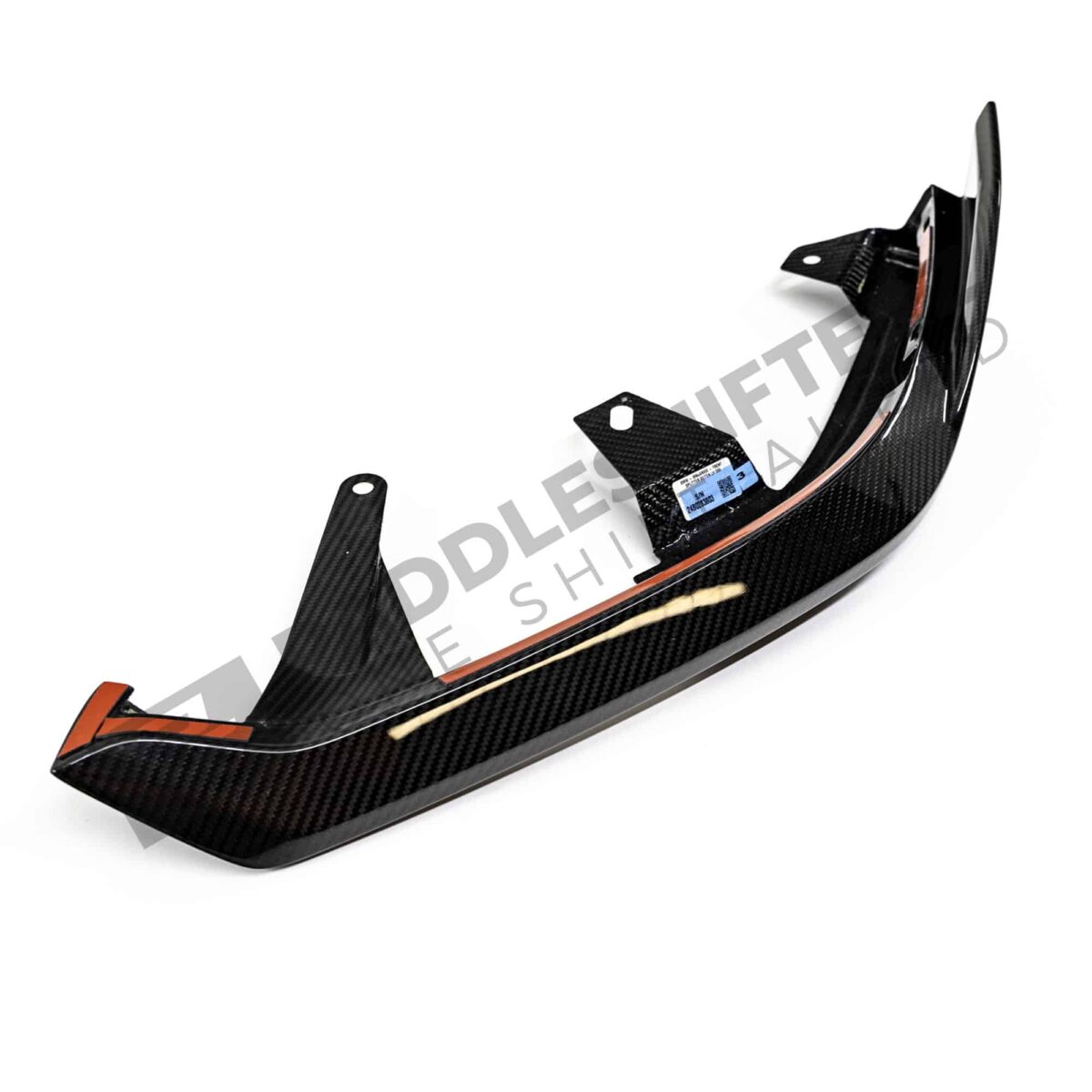 OEM BMW M Perf Carbon fiber front lip left - 51115A6FE81 top view